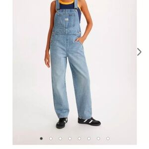 Vintage-Inspired Blue Overalls
